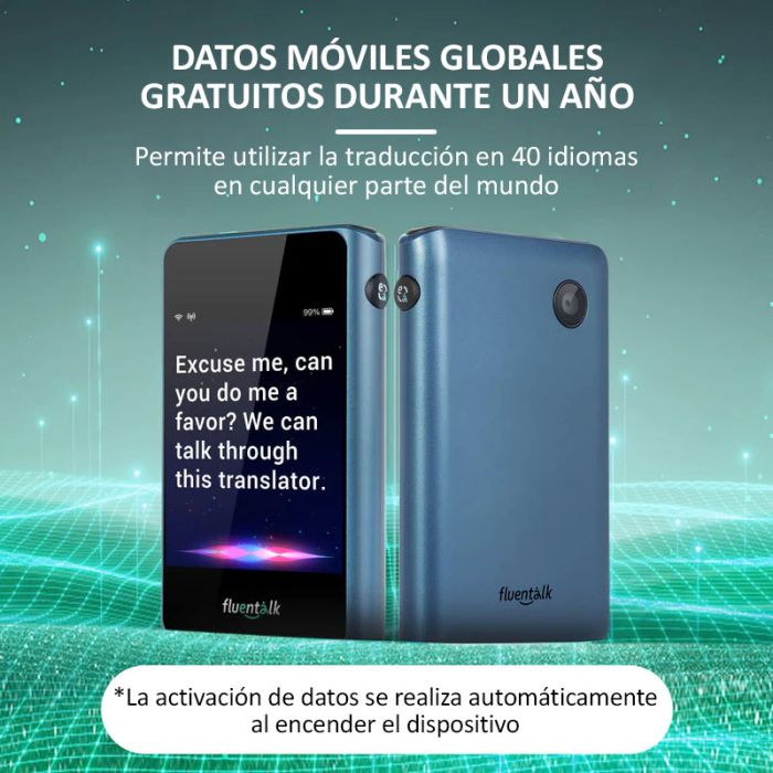 Голосовой переводчик Timekettle Fluentalk T1 Mini онлайн, офлайн, фото перевод, 40 языков Blue