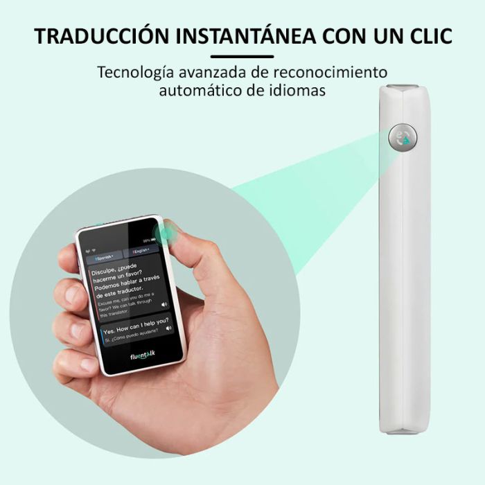 Голосовой переводчик Timekettle Fluentalk T1 Mini онлайн, офлайн, фото перевод, 40 языков White